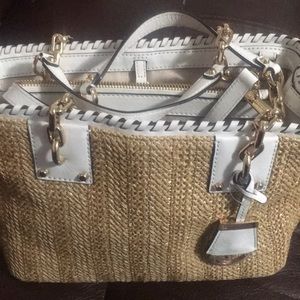 Michael Kors straw bag